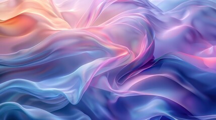 Abstract background of blue, green and purple colors gradient with smooth and silk