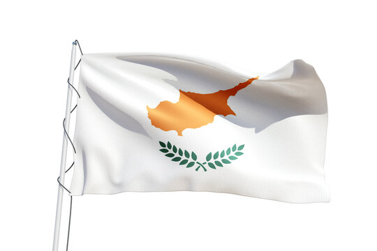 cyprus cypriot flag waving