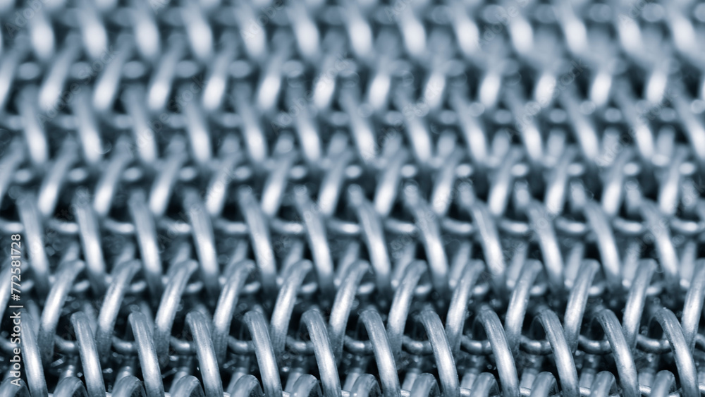 Aufkleber a close up of a metal chain with many small links. the chain is silver and has a metallic look