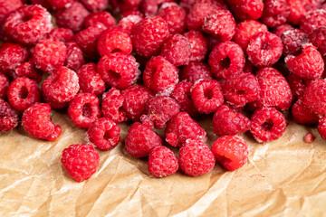 fresh frozen red raspberries for long-term storage