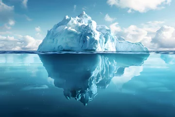 Meubelstickers Iceberg - Hidden Danger And Global Warming Concept © Gonzalo