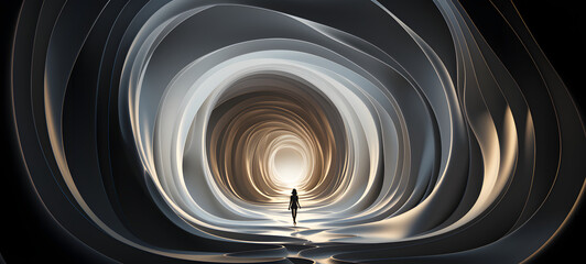 entered the endless cave, ai generative