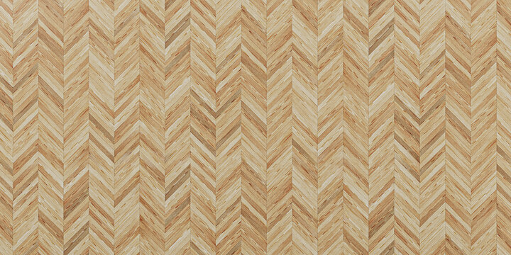 Seamless wood parquet texture herringbone light brown. 

