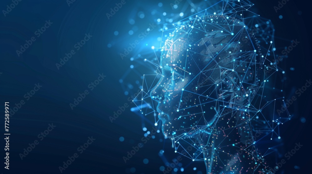 Aufkleber Digital Representation of Artificial Intelligence Concept