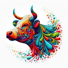 Isolated Colorful Animal on a Clear PNG Canvas, Generative AI