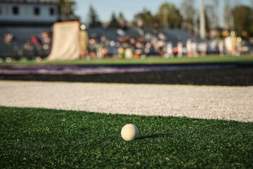 lacrosse ball and field