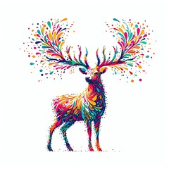 Isolated Colorful Animal on a Clear PNG Canvas, Generative AI