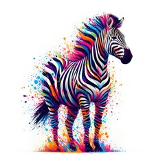 Fototapeta premium Isolated Colorful Animal on a Clear PNG Canvas, Generative AI