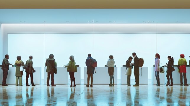 Queue at bank, securing finances. 💼🏦 Reflecting urgency during uncertain times. #FinancialSafety