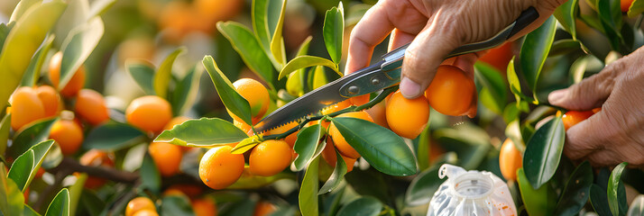 A Comprehensive Guide to Kumquat Tree Care: Nurturing, Pruning, Watering, and Providing Ideal Conditions for Growth - obrazy, fototapety, plakaty