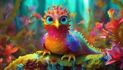 Amazing creatures, photorealistic, highly detailed, melted colours