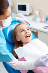 child in the dentist's office Generative AI
