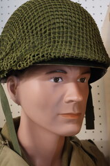 Mannequin with Soldier's Helmet