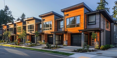 Naklejka premium Modern condominium complex 