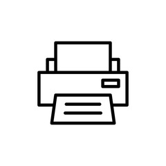 Printer icon vector isolated on white background. print icon. Fax vector icon.