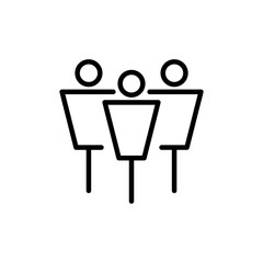 people icon vector isolated on white background. person icon. User vector icon