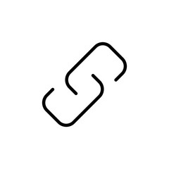 External link symbol icon vector. Link icon isolated on white background. Link vector icon. Hyperlink chain symbol