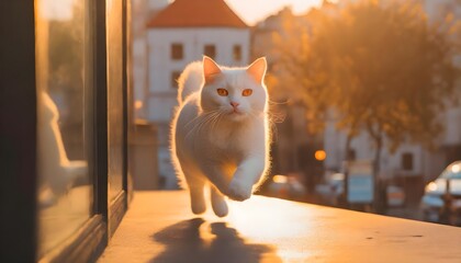 cat on the roof