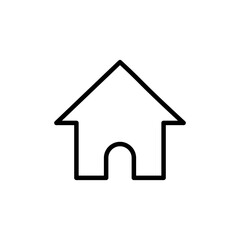 Fototapeta na wymiar Home icon vector isolated on white background. House vector icon. Address