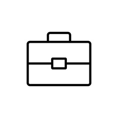 Briefcase icon vector isolated on white background. Briefcase vector icon