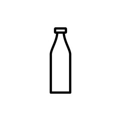 Bottle icon vector isolated on white background. Bottle vector icon