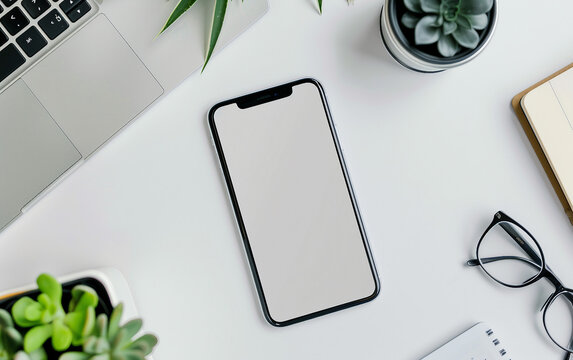 iPhone Displaying a Sleek Wallpaper isolated on transparent background PNG.