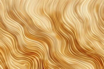 Natural organic abstract wavy lines pattern, beige brown color background illustration - obrazy, fototapety, plakaty
