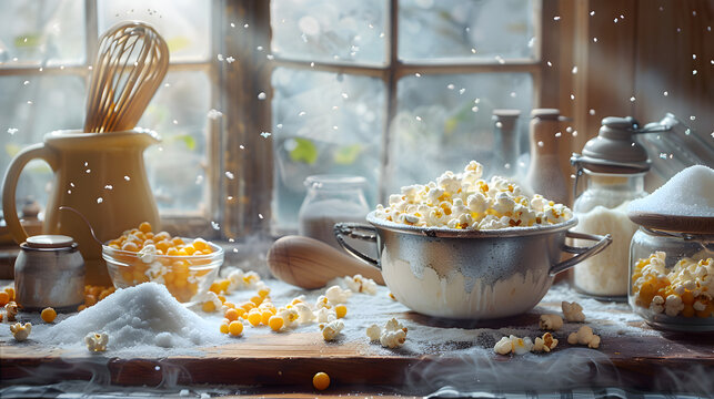 Authentic Home-Cooked Kettle Corn Recipe: A Glimpse into the Ingredients and Making Process