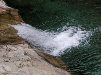 Streams in Furong Valley, Huangshan Mountain, Anhui province, China