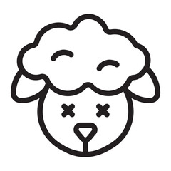 lamb line icon