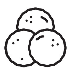 meatball line icon