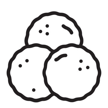 meatball line icon