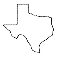 state of texas pencil outline - 772617139