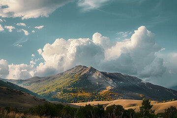 landscape with clouds