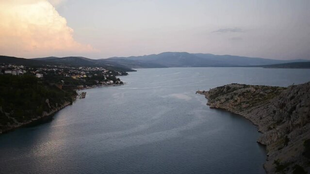 View from Maslenica Bridge of Croatia