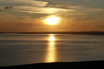 Obraz premium Great Orme Head, Sonnenuntergang, England