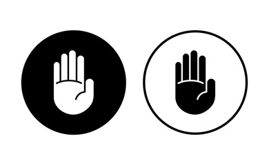 Hand icon set. hand vector icon, palm,click