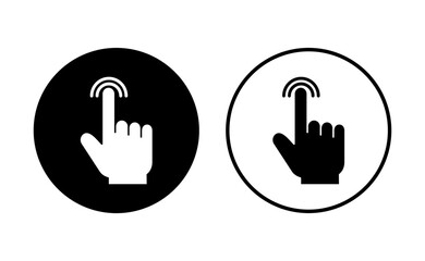 Hand click icon set. pointer icon vector. hand cursor icon vector