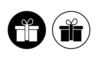 Gift icon set. gift vector icon. birthday gift