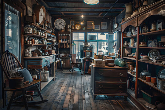 Nostalgic Kansas City Antique Shop filled with Historical Treasures and Timeless Wares