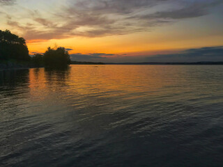 Fototapeta premium Sunset on the St. Johns River in Florida