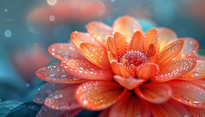 Fototapeta premium macro close-up photography of vibrant color flower as a creative abstract background, cinematic