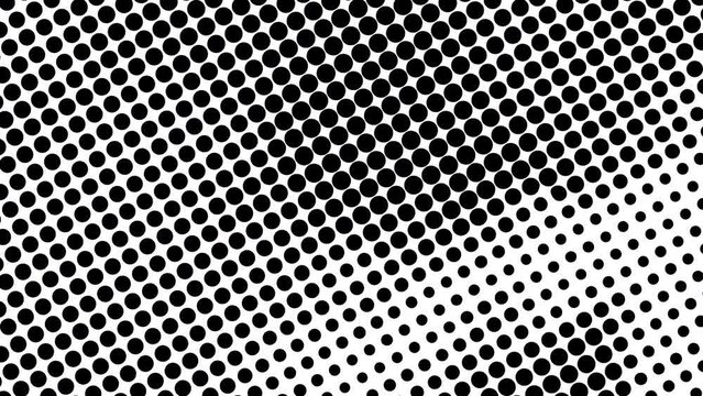 Black and white halftone. Computer generated 3d render