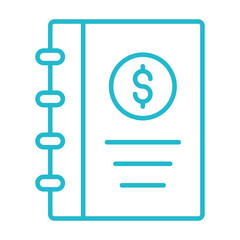 Obraz premium Accounting Book Icon