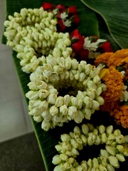 A vibrant bouquet of marigolds and chrysanthemums in full bloom, a stunning display of nature's beauty