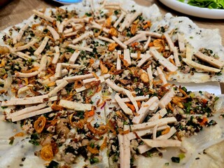 A close-up of a dried red chili, a key ingredient in many Thai dishes