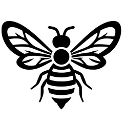 Silhouette of a bee