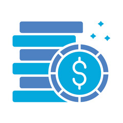 Fototapeta premium Coins Icon