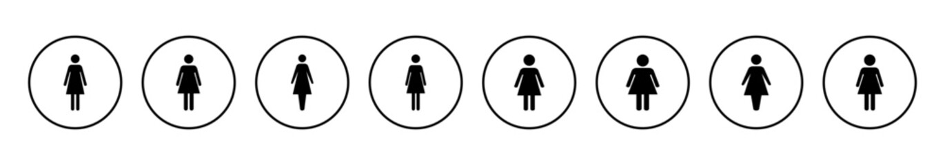 Female icon vector illustration. woman sign and symbol