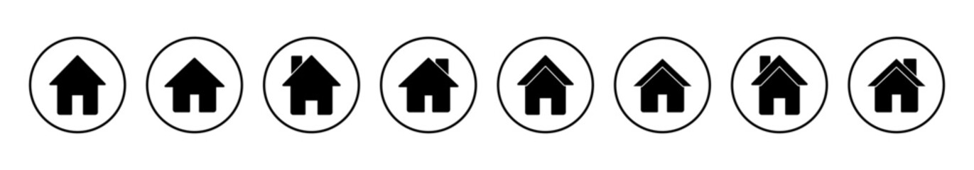 Home icon vector illustration. House sign and symbol